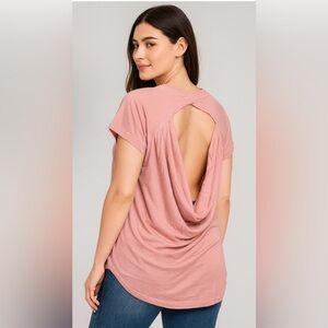 Mono B Blush Pink Open Back Top Various Sizes Available S,M,L - NWT